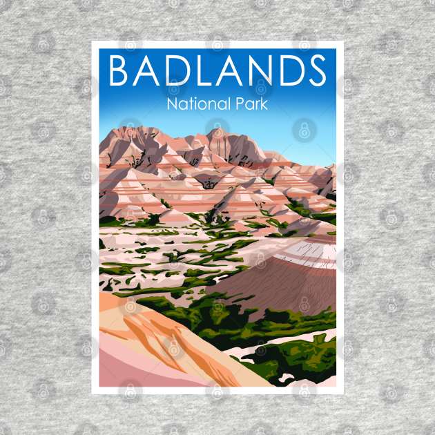 Badlands by Omega Art